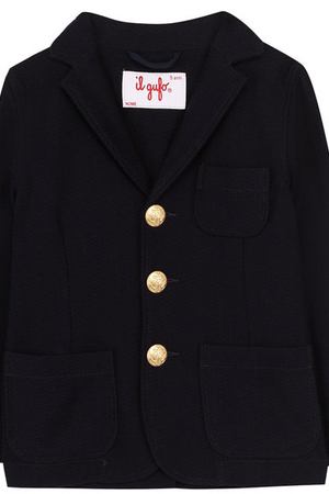 Однобортный пиджак из хлопка с декоративными пуговицами Il Gufo Il Gufo P18BF011M0090/5A-8A