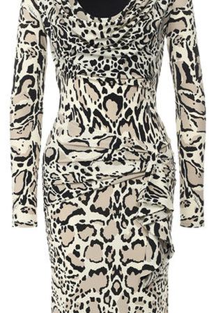 Приталенное платье-макси с принтом Roberto Cavalli Roberto Cavalli HWT147/LNN59