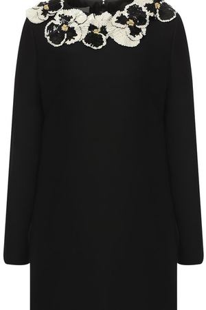 Платье из смеси шерсти и шелка с пайетками Valentino Valentino QB0VAKA51CF вариант 2
