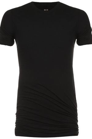 Удлиненная хлопковая футболка с круглым вырезом Rick Owens Rick Owens RU18S5256/UC вариант 2