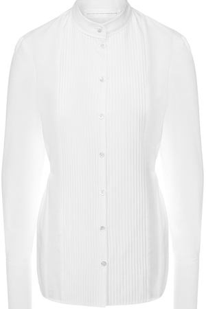 Хлопковая блуза с воротником-стойкой Victoria, Victoria Beckham Victoria Victoria Beckham SHVV 116 AW18 PIQUE SHIRTING вариант 3