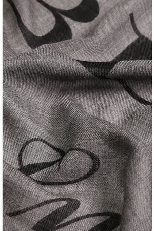 Кашемировый шарф с принтом и необработанным краем Burberry Burberry 4060039
