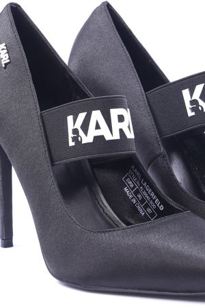Текстильные туфли  Karl Lagerfeld Karl Lagerfeld KL30040_S00 Черный купить с доставкой