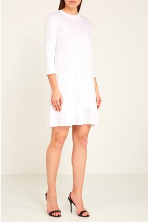 Белое платье-футболка Carven 9874379