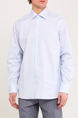 Голубая мужская рубашка Canali 179375563 вариант 2