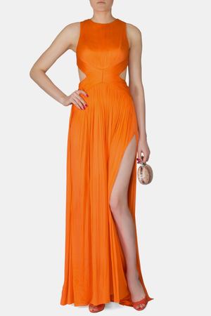 Оранжевое платье-макси Maria Lucia Hohan 160391322 вариант 2