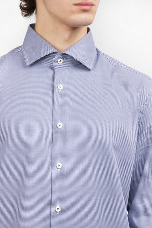 Хлопковая рубашка Van Laack Van Laack 163169/780 TF Синий Белый