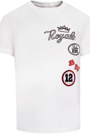 Белая футболка с вышивкой Dolce & Gabbana Kids 120794677
