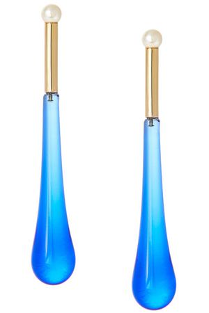 Серьги с жемчужинами и синими вставками Anton Heunis 7999440 вариант 3