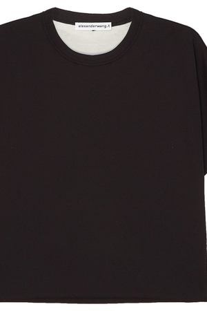 Двухсторонняя хлопковая футболка T by Alexander Wang 368104491