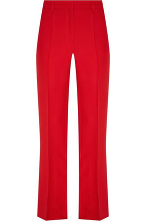 Красные расклешенные брюки Valentino 210106798