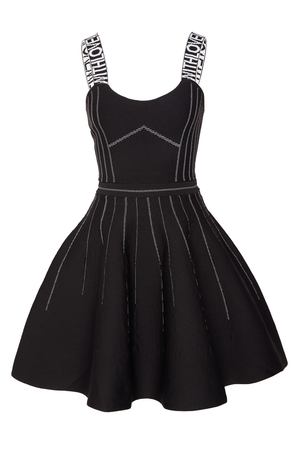 Черное платье на бретелях MAJE 888107207 вариант 2