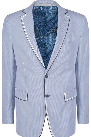 Хлопковый пиджак  ETRO ETRO 11881/1106/син пол