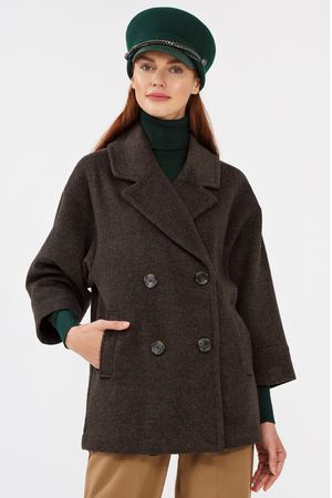 Двубортное пальто La Reine Blanche 5806 купить с доставкой