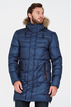 Утепленная куртка с отделкой мехом енота Urban Fashion for Men 26787 купить с доставкой