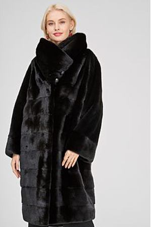 Шуба из аукционного меха норки NAFA Nevris furs 150468 купить с доставкой