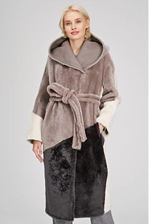Длинное пальто из овчины VESPUCCI 239777 купить с доставкой