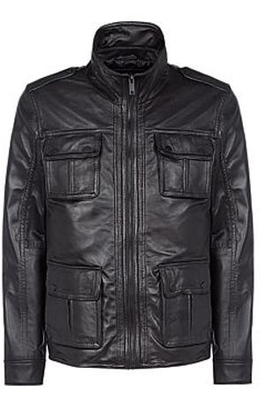 Мужская куртка из натуральной кожи Urban Fashion for Men 13847 купить с доставкой