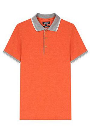 Оранжевая футболка-поло AL FRANCO 248