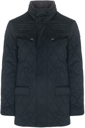 Утепленная куртка с отделкой натуральной кожей Vittorio Emanuele 253336 купить с доставкой