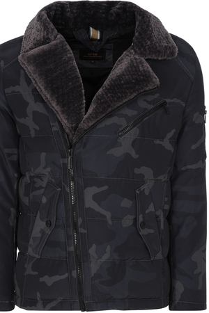 Утепленная куртка с отделкой меховой тканью Urban Fashion for Men 26778 купить с доставкой