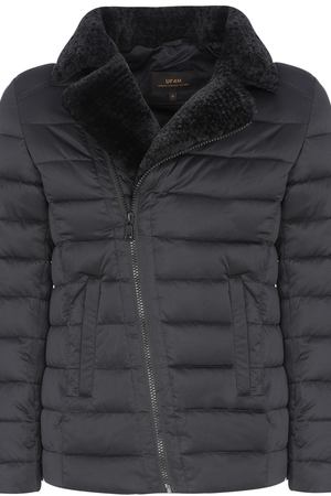 Короткая куртка на искусственном пуху с отделкой меховой тканью Urban Fashion for Men 10566 купить с доставкой