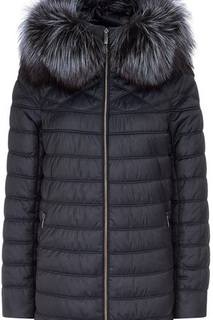 Утепленное пальто с отделкой мехом лисы Laura Bianca 253383 купить с доставкой