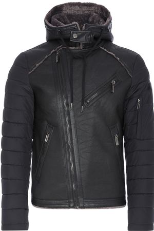 Утепленная куртка из экокожи Urban Fashion for Men 26766 купить с доставкой