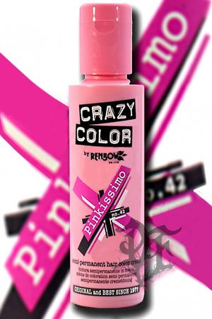 CRAZY COLOR Краска для волос, розовый / Crazy Color Pinkissimo 100 мл Crazy color 002232