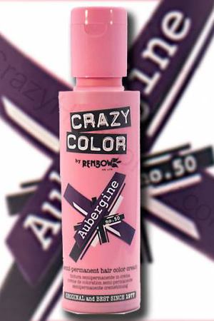 CRAZY COLOR Краска для волос, баклажановый / Crazy Color Aubergine 100 мл Crazy color 002240