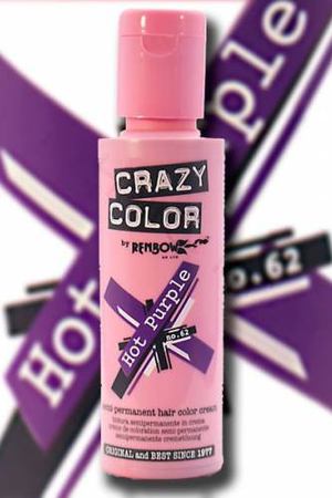 CRAZY COLOR Краска для волос, пикантный пурпур / Crazy Color Hot Purple 100 мл Crazy color 002275