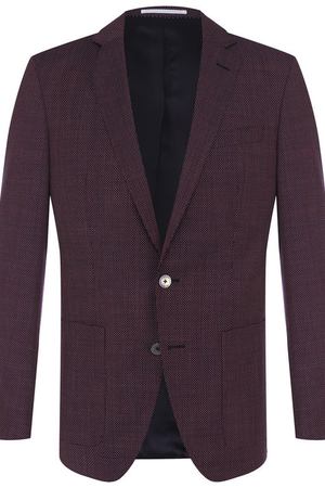Однобортный шерстяной пиджак BOSS Boss Hugo Boss 50384673 вариант 2 купить с доставкой