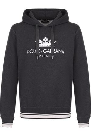 Хлопковое худи с логотипом бренда Dolce & Gabbana Dolce & Gabbana G9KJ2T/HU7AL
