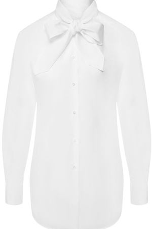 Хлопковая блуза с воротником аскот Dolce & Gabbana Dolce & Gabbana F5J80T/FU5K9