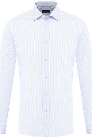 Хлопковая сорочка с воротником кент Ermenegildo Zegna Ermenegildo Zegna 404100/9HS0MT купить с доставкой