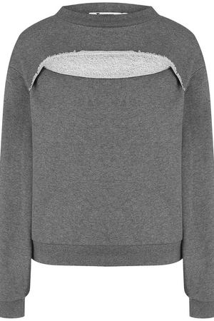 Хлопковый свитшот с круглым вырезом T by Alexander Wang T by Alexander Wang 4C481064B2 купить с доставкой