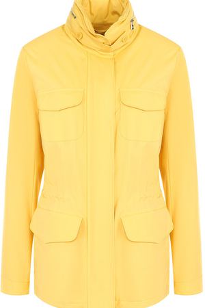Приталенная куртка с карманами и воротником-стойкой Loro Piana Loro Piana FAF8482