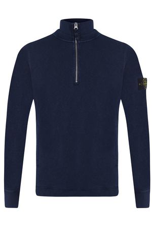 Хлопковый джемпер с воротником-стойкой на пуговицах Stone Island Stone Island 681565060 купить с доставкой