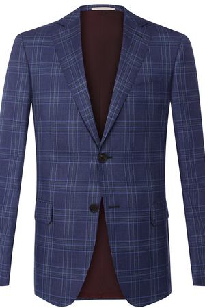 Однобортный пиджак из смеси шерсти и шелка и льна Pal Zileri Pal Zileri N32X022-2--41931