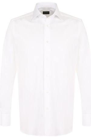 Хлопковая сорочка с воротником кент Ermenegildo Zegna Ermenegildo Zegna 304001/9MS0BR