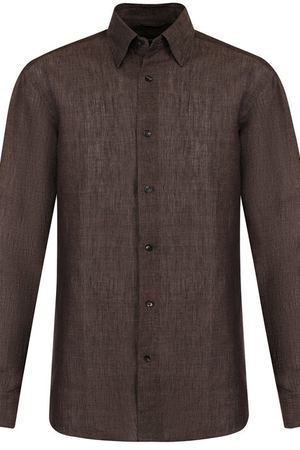 Льняная рубашка с воротником кент Ermenegildo Zegna Ermenegildo Zegna UPX28/SRH1 вариант 2