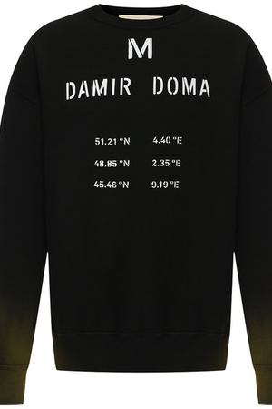Хлопковый свитшот с принтом Damir Doma Damir Doma CF1M0110/J1530 купить с доставкой