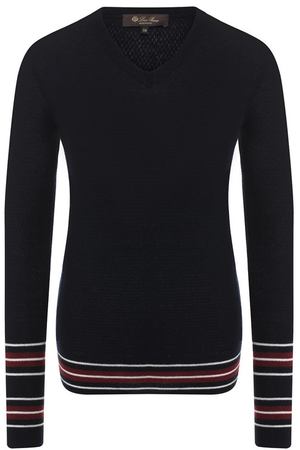 Кашемировый пуловер с контрастными полосками Loro Piana Loro Piana FAI4000 купить с доставкой