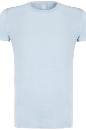Льняная футболка с круглым вырезом 120% Lino 120% Lino N0M7288/E908/301 купить с доставкой