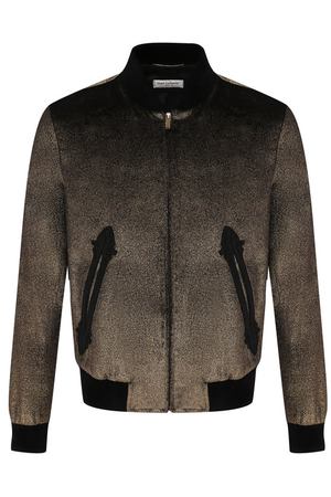 Хлопковая куртка на молнии Saint Laurent Saint Laurent 533089/Y104T купить с доставкой