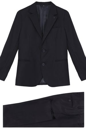 Шерстяной костюм с пиджаком на двух пуговицах Armani Junior Armani Junior  8N4V01/4N05Z/11A-16A купить с доставкой