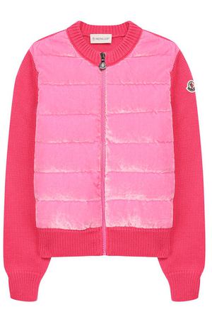 Шерстяной кардиган на молнии Moncler Enfant Moncler D2-954-94502-05-979CB/8-10A вариант 2 купить с доставкой