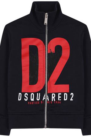 Хлопковый кардиган на молнии с воротником-стойкой Dsquared2 Dsquared2 DQ02MY-D00J7