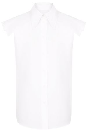 Однотонный хлопковый топ без рукавов Mm6 MM6 Maison Margiela S32DL0189/S47294