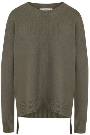Кашемировый пуловер свободного кроя с круглым вырезом Vince Vince V417077482 купить с доставкой